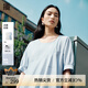 播韓系懸垂感連衣裙女商場同款氣質(zhì)優(yōu)雅中長款A字裙BDR2LD0644 B10月藍 L