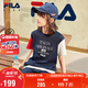 FILA KIDSx原田治聯(lián)名系列斐樂兒童短袖T恤2025夏季大童上衣