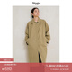 旅途原品ltyp 270G天絲棉立裁風(fēng)衣外套 百搭休閑中長(zhǎng)款大衣女夏 經(jīng)典卡其 M