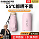 颯望雨傘小巧兩用防曬紫外線迷你防曬傘五折太陽傘女生2025新 【扁五折UFP50+】淺粉色