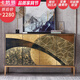卡梵羅（KAFANLUO）輕奢玄關(guān)柜入戶(hù)客廳鞋柜家用意式新款大儲物邊柜臥室裝飾柜餐邊柜 1.5米玄金色4門(mén)150*40*90cm