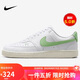 耐克NIKE女子休閑鞋 COURT VISION LOW運動鞋F(xiàn)V9952-104白/蘋果綠39