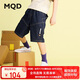 馬騎頓（MQD）男大童夏季新品學院風潮酷休閑百搭親膚舒適牛仔褲