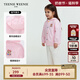 Teenie Weenie Kids小熊童裝25年夏新款男女寶寶連帽條紋長(zhǎng)袖薄外套 粉色 100 cm