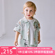 OAK FAMILYOakFamily兒童家居服親子睡衣套裝短袖短褲夏季空調(diào)睡衣竹棉紗布 絨球兔（兒童款） 100 cm