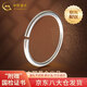 中國黃金（CHINA GOLD）古法銀手鐲男女士開口足銀鐲子手環(huán)素圈飾品520生日禮物送愛人 【今/次日達】古法銀鐲 約24.5g