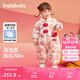 巴拉巴拉童裝寶寶羽絨連體衣新生兒衣服嬰兒2025春裝哈衣爬服紅色拜年服 白色調(diào)00311-白鴨絨 100 cm充絨量107g