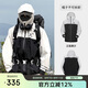 駱駝（CAMEL）戶外沖鋒衣硬殼全壓膠單層輕量防風防暴雨登山服3XL