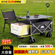 出色鳥(niǎo)Greatbird大型戶外露營(yíng)車(chē) 折疊推車(chē)野營(yíng)拖車(chē) 擺攤手推車(chē)旅行野餐營(yíng)地車(chē) 300L 暗黑后開(kāi)【雙剎越野寬輪】