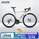 喜德盛公路自行車(chē)2025款A(yù)D300油碟UCI車(chē)架2x10速中空一體牙盤(pán)桶軸破風(fēng)車(chē) 白蛇 480mm