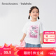 巴拉巴拉兒童短袖女童t恤2025夏裝速干【hellokittyIP商場同款】 本白10101 130