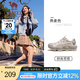 駱駝（CAMEL）王俊凱同款休閑鞋男2025春季厚底網(wǎng)面運(yùn)動(dòng)鞋子情侶款新款透氣鞋 G25S171012B 燕麥色 女款 38
