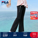 FILA【涼感】斐樂兒童童裝褲子2025年夏新款女童運動緊身針織長褲 RD寶藍-NV 150