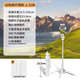 WIWU迷你自拍桿三腳架自拍神器360度旋轉防抖旅游手機直播拍照落地支架四腳架拍攝手持穩定器帶補光燈 白色1.3米【迷你便攜手持|穩固四腳】送藍牙遙控器