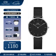 丹尼爾惠靈頓（DanielWellington）dw手表女 簡約休閑輕奢歐美表瑞典石英腕表 七夕情人節(jié)禮物送女友 32MM銀色邊黑盤DW00100202