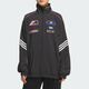 阿迪達斯 （adidas）三葉草女裝 秋季新款MOTO JKT W 賽車風立領運動寬松夾克外套 KG6676/黑色/漢玉白 XS