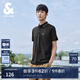 杰克·瓊斯（JACK&JONES）25年polo衫男夏季無憂搭撞色羅紋翻領商務刺繡logo男士短袖POLO衫 黑色E40 L
