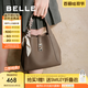 百麗包包女2025新商場同款真皮禮物通勤菜籃子斜挎手提包BL828BX5預(yù)售 灰色 F