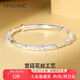 銀千惠繁花手鐲女士時尚蝴蝶手環(huán)簡約飾品紀念生日情人節(jié)禮物送女友老婆 花開見福手鐲+七倉配送+當/次日達 精美禮盒