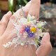 原創(chuàng)永生花戒指森系高級(jí)干花訂婚結(jié)婚表白求婚小眾浪漫手作指環(huán) 綺夢(mèng)凝紫（1枚） 均碼