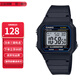 卡西歐（CASIO）卡西歐手表小方塊防水數(shù)顯電子表狂飆安欣同款男女學生運動手表 W-217H-1A