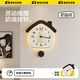 美世達(dá)（MEISD）客廳掛鐘2025新款奶油風(fēng)創(chuàng)意藝術(shù)鐘表餐桌時(shí)鐘簡(jiǎn)約現(xiàn)代掛表裝飾 小號(hào)常規(guī)款：30*36cm