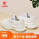 喬丹小千禧運動鞋女鞋2025透氣網(wǎng)面休閑鞋復(fù)古老爹鞋輕便跑步鞋子女