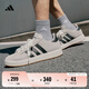adidas「面包鞋」GRAND COURT BASE 00s休閑低幫板鞋男子阿迪達(dá)斯   奇跡礬土棕/黑色/漢玉白   41