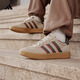 adidas「T頭鞋」BARREDA休閑板鞋德訓(xùn)鞋男女阿迪達(dá)斯官方輕運(yùn)動(dòng)   淺褐/炭灰/紅色   42