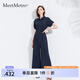 MeetMetro瑪依爾時尚通勤連體褲女2025夏季新款工裝風(fēng)休閑連體衣 藏藍(lán)色【現(xiàn)貨閃電發(fā)】 XL