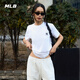 MLB短袖男女情侶百搭休閑經(jīng)典純色T恤25春季新款3ATSB0153-50WHS-M