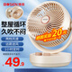 博森空氣循環(huán)扇遙控定時輕音臺式桌面風(fēng)扇家用柔風(fēng)電風(fēng)扇宿舍辦公迷你廚房壁掛搖頭臺扇空調(diào)伴侶 機械款XHS-1511
