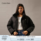 Calvin KleinJeans【防水】秋冬女士ck休閑絨領(lǐng)立領(lǐng)鴨絨羽絨服外套J224788 BEH-太空黑 M