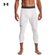 安德瑪（UNDERARMOUR）HeatGear男子訓練運動(dòng)緊身七分褲1361588 白色100 XL