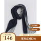 無色無味【城野牧歌】春秋裝棉編織雙面撞色兩用復(fù)古流行圍巾女裝 藍灰 180X25CM