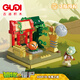 古迪正版植物大戰僵尸豌豆彈射手投擲機關(guān)場(chǎng)景小積木拼搭玩具模型擺件 41B失落之城（含1植物1僵尸） 2盒及以上送拆件器和小積木1盒