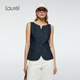 Laurèl【萊賽爾纖維】25秋新款仿牛仔簡約馬甲女LWD363B00400 午夜藍 S