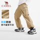 駱駝兒童工裝長(cháng)褲時(shí)尚戶(hù)外休閑褲百搭褲子中大童