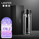 雷德夫（LEIDFOR）G22 雙層玻璃杯男士 新款茶水分離茶杯水杯禮物 曜石黑 500ml