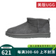 UGG【JD物流】美版女士雪地靴休閑經(jīng)典迷你短靴舒適短筒靴 GREY-灰色 37