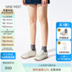 NINE WEST玖熙小白鞋女2025春季新款厚底德訓(xùn)鞋運動休閑女鞋軟底 白色 39