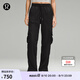 lululemon丨Dance Studio 女士寬松剪裁中腰工裝褲 拒水 LW5GILS 黑色 L