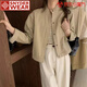 SNYDER WEAR2025年新款外套女高端氣質(zhì)外套女裝韓版衣服百搭休閑長(cháng)袖上衣外套 卡其色 M 建議80-95斤