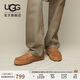 UGG春季男士純色平底淺口休閑豆豆鞋樂福鞋 1166762 CHE|栗色 42
