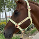 盛唐亞風(fēng)馬鞍子馬具馬術(shù)用品馬籠頭牽馬龍頭 銅牌超纖皮材質(zhì) 黃色 肩高1.2到1.3米的馬使用