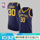 NIKE耐克NBA夏季-金州勇士隊庫里男子球衣籃球服速干運動背心 藏青色 L