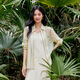 伊芙麗（eifini）蔣欣代言基礎(chǔ)通勤百搭顯白條紋黃色襯衫女2025新款粉色上衣 奶油黃 M 110-125斤