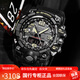 卡西歐（CASIO）大泥王三代 GSHOCK太陽(yáng)能電波藍(lán)牙手表男GWG-B1000 GWG2000 GWG-1000-1A炫黑一代大泥王