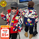 G.DUCKKIDS小黃鴨兒童羽絨服男童輕薄白鴨絨外套冬季奧特曼衣服中小童面包服 紅色 120 尺碼5~6歲【110-120cm】cm