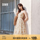 森馬（Semir）連衣裙女顯瘦甜美度假風(fēng)2025夏季森系滿(mǎn)印吊帶裙浪漫109325114033